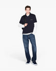 Armani Exchange White Edition Regular Fit Cotton Polo Shirt With Logo Patch | LEVISONS