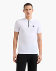 EA7 Premium Shield Slim Fit Polo Shirt With Half Zip Closure | LEVISONS