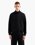 Armani Exchange Regular Fit Cotton Zip Up Sweatshirt With Logo Tape And Dual Zip Closure | LEVISONS