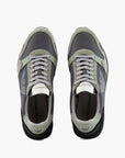 Emporio Armani Mesh Sneakers With Suede Details And Eagle Patch | LEVISONS