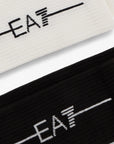 EA7 2 Pack Cotton Training Socks With Contrasting Branding | LEVISONS