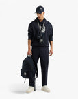 Armani Exchange Regular Fit Cotton Hooded Sweatshirt With Bold Embroidered Branding | LEVISONS