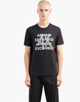 Armani Exchange Pima Cotton Crewneck Tshirt With Logo Print | LEVISONS