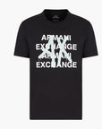 Armani Exchange Pima Cotton Crewneck Tshirt With Logo Print | LEVISONS