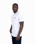 BOSS Green Cotton-Blend Polo Shirt With Contrast Logos | LEVISONS