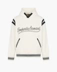 Emporio Armani Varsity Style Hooded Cotton Sweatshirt | LEVISONS