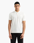EA7 Lux Identity Regular Fit Polo Shirt With Monochrome Logo Patch | LEVISONS