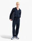 EA7 Modern Fit Logo Series Zip Up Hoodie With Contrasting Monogram Print | LEVISONS