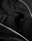 Armani Exchange All Over Logo Backpack With Front Zip Closure And Laptop Compartment | LEVISONS
