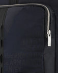 Armani Exchange All Over Logo Backpack With Front Zip Closure And Laptop Compartment | LEVISONS