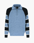 Armani Exchange Quarter Zip Pullover With Raglan Striped Sleeves | LEVISONS
