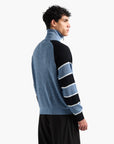Armani Exchange Quarter Zip Pullover With Raglan Striped Sleeves | LEVISONS