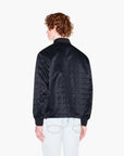 Armani Exchange Regular Fit Monochromatic All Over Logo Jacket With Dual Zip Closure | LEVISONS