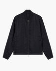 Armani Exchange Regular Fit Monochromatic All Over Logo Jacket With Dual Zip Closure | LEVISONS