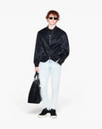 Armani Exchange Regular Fit Monochromatic All Over Logo Jacket With Dual Zip Closure | LEVISONS