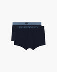 Emporio Armani Two-Pack Boxer Briefs With Logo Waistband | LEVISONS