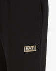 EA7 Gold Label Stretch Jacquard Trousers With Logo Patch | LEVISONS