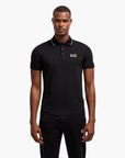 EA7 Core Identity Slim Fit Cotton Polo Shirt With 3 Button Closure | LEVISONS