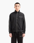 Armani Exchange Signature Logo Crinkle Fabric Jacket | LEVISONS
