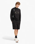 Armani Exchange Regular Fit Crewneck Sweatshirt With Gold Rhinestone Branding | LEVISONS