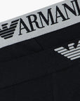 Emporio Armani Two-Pack Boxer Briefs With Logo Waistband | LEVISONS