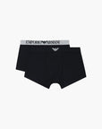 Emporio Armani Two-Pack Boxer Briefs With Logo Waistband | LEVISONS