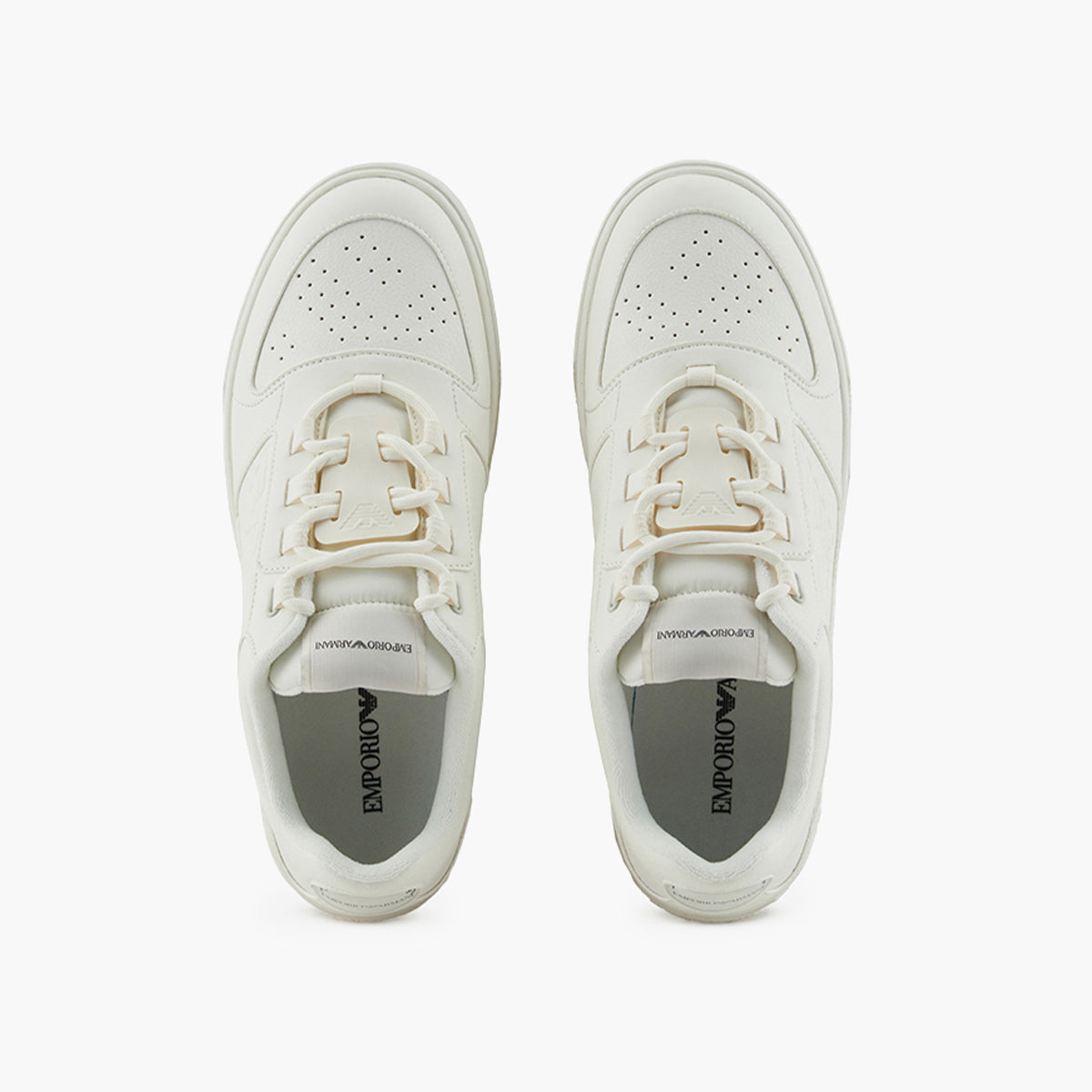 Emporio Armani Sneakers With Embossed Eagle | LEVISONS