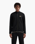 EA7 Gold Label Stretch Jacquard Zip-Up Sweatshirt With Logo Patch | LEVISONS