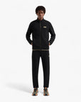 EA7 Gold Label Stretch Jacquard Zip-Up Sweatshirt With Logo Patch | LEVISONS