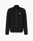 EA7 Gold Label Stretch Jacquard Zip-Up Sweatshirt With Logo Patch | LEVISONS