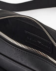 Emporio Armani Regenerated Leather Crossbody Bag With Eagle Plaque | LEVISONS