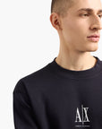 Armani Exchange Icon Regular Fit Cotton Crewneck Sweatshirt | LEVISONS