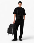 Emporio Armani Cotton Regular Fit Trousers With Decorative Seam | LEVISONS