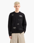 Armani Exchange Logo Mania Regular Fit Cotton Crewneck Sweatshirt | LEVISONS