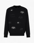 Armani Exchange Logo Mania Regular Fit Cotton Crewneck Sweatshirt | LEVISONS