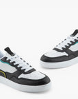 Armani Exchange Round Toe Lace Up Sneakers With Contrast Colour Inserts | LEVISONS