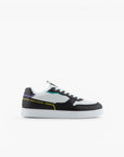 Armani Exchange Round Toe Lace Up Sneakers With Contrast Colour Inserts | LEVISONS