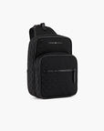 Emporio Armani One Shoulder Backpack With All-Over Jacquard Eagle | LEVISONS