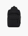 Emporio Armani One Shoulder Backpack With All-Over Jacquard Eagle | LEVISONS