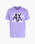 Armani Exchange Regualr Fit Cotton Crewneck T-Shirt With Bold Central Branding | LEVISONS