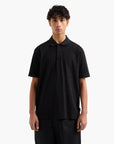 Armani Exchange Regular Fit Tone-On-Tone All Over Logo Mercerised Cotton Polo Shirt | LEVISONS