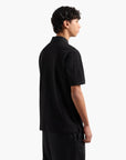 Armani Exchange Regular Fit Tone-On-Tone All Over Logo Mercerised Cotton Polo Shirt | LEVISONS