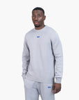 Hugo Blue Knitted-Cotton Sweater With Blue Logo Label | LEVISONS