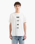 Armani Exchange Regular Fit All Over Logo Cotton Crewneck T-Shirt | LEVISONS