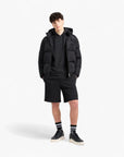 Armani Exchange All Over Logo Cotton Shorts With Elasticated Waistband And Customised Drawstrings | LEVISONS