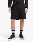 Armani Exchange All Over Logo Cotton Shorts With Elasticated Waistband And Customised Drawstrings | LEVISONS