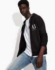 Armani Exchange Icon Logo Zip Up Hooded Sweatshirt | LEVISONS