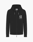 Armani Exchange Icon Logo Zip Up Hooded Sweatshirt | LEVISONS