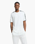 Armani Exchange Regular Fit Cotton Crewneck T-Shirt With Contrasting Logo Tape | LEVISONS