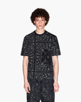 Armani Exchange Regular Fit Cotton Crewneck Paisley Print T-Shirt | LEVISONS